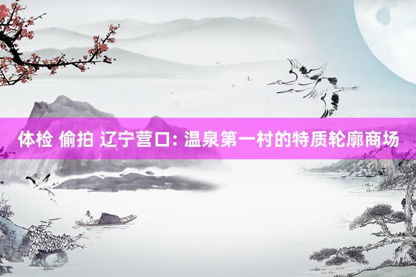 体检 偷拍 辽宁营口: 温泉第一村的特质轮廓商场